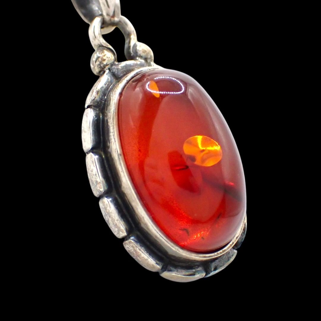 箱 Georg Jensen ジョージジェンセン 琥珀 アンバー 2001 イヤー