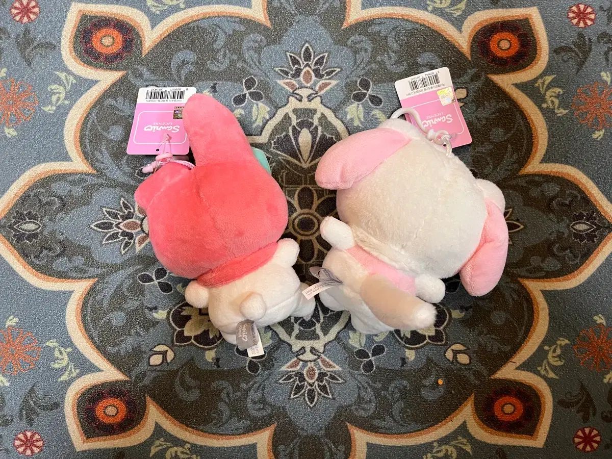 マイメロディ＋マイメロディ_猫 13cm バッグチャームセット 新品