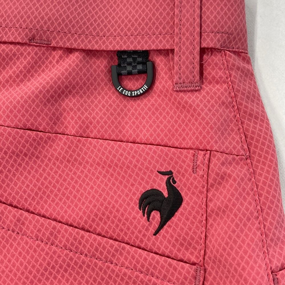 GOLF Lサイズ ピンク・グリーンチェック ジャンパー サイズ：82 LE COQ GOLF ルコックゴルフ 2025年モデル ロングパンツ
