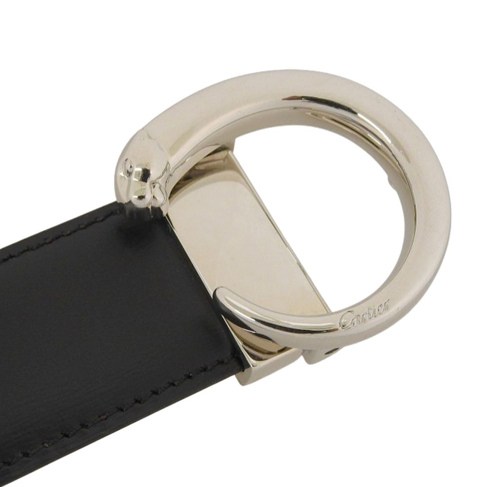 【本物保証】 箱・保付 超美品 カルティエ CARTIER パンテール 腰ベルト レザー ブラック ブラウン 豹 ヒョウ 本物保証】 箱・保付 超美品 カルティエ CARTIER パンテール 腰ベルト