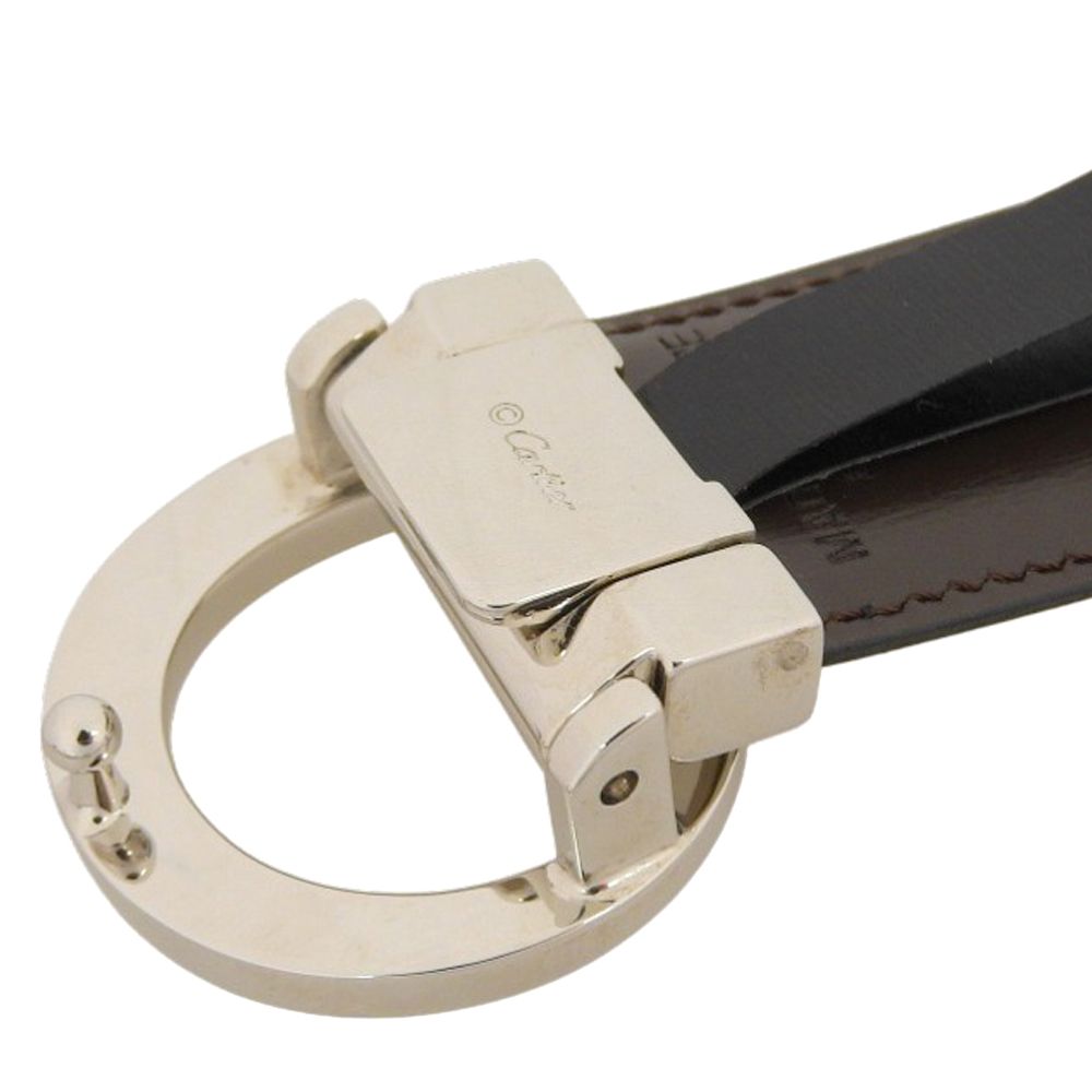 【本物保証】 箱・保付 超美品 カルティエ CARTIER パンテール 腰ベルト レザー ブラック ブラウン 豹 ヒョウ 本物保証】 箱・保付 超美品 カルティエ CARTIER パンテール 腰ベルト