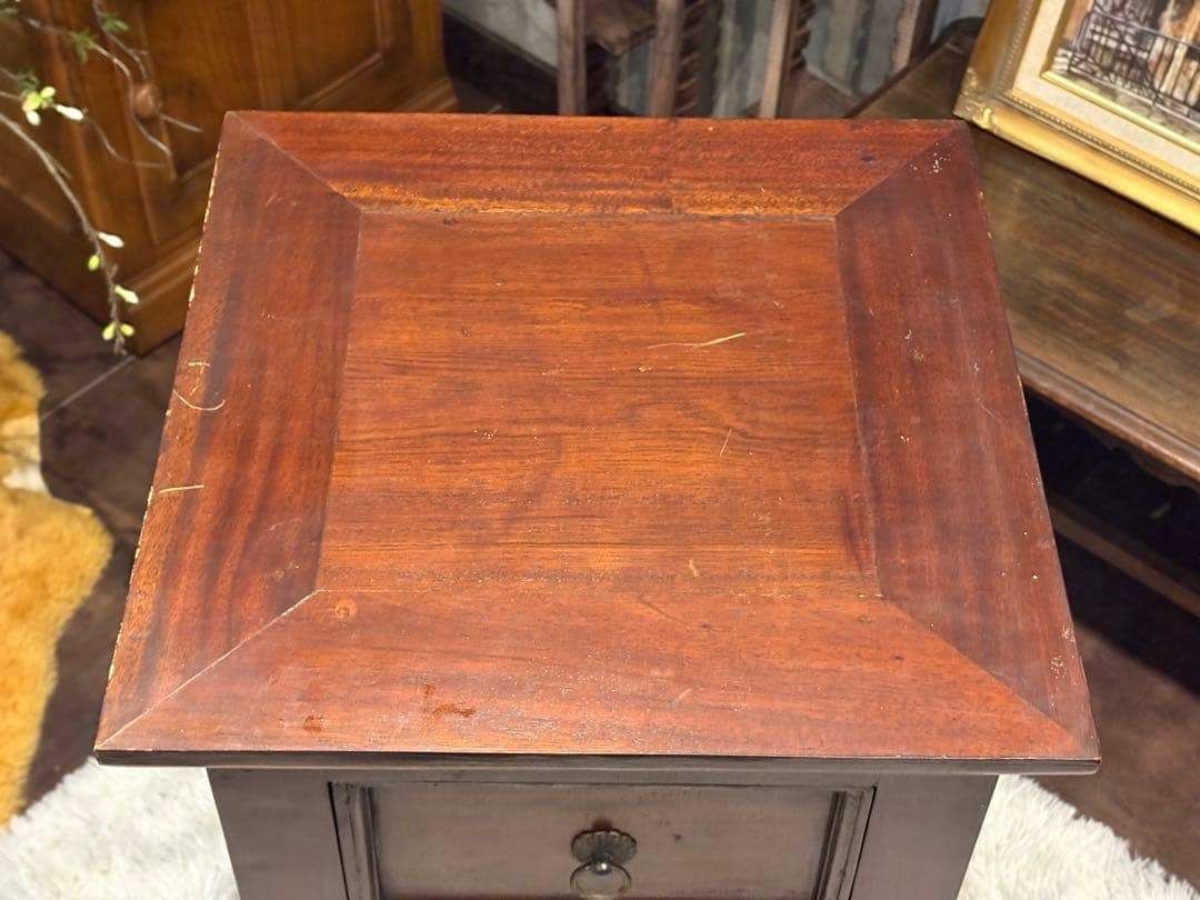 アジアン コンソール バンブー 電話台 ファックス台 アンティーク IZ