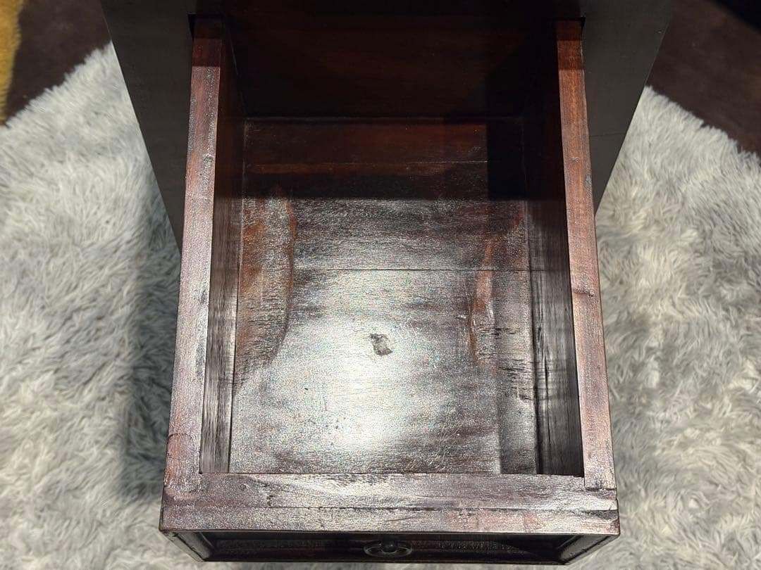 アジアン コンソール バンブー 電話台 ファックス台 アンティーク IZ