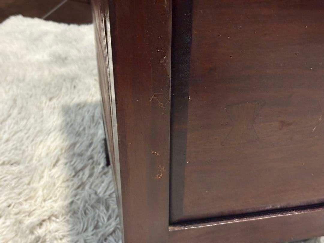 アジアン コンソール バンブー 電話台 ファックス台 アンティーク IZ