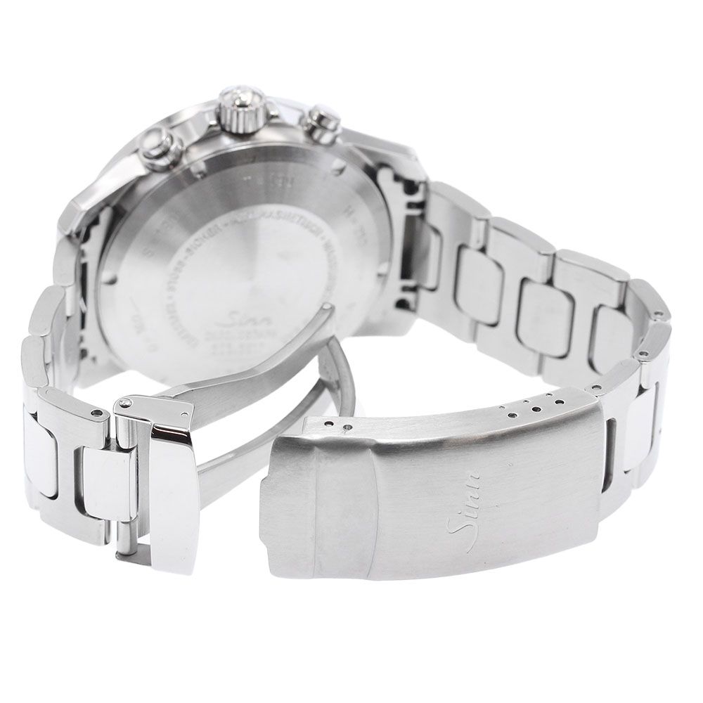 ジン Sinn 303.SILVER.12 クロノグラフ デイデイト 自動巻き メンズ
