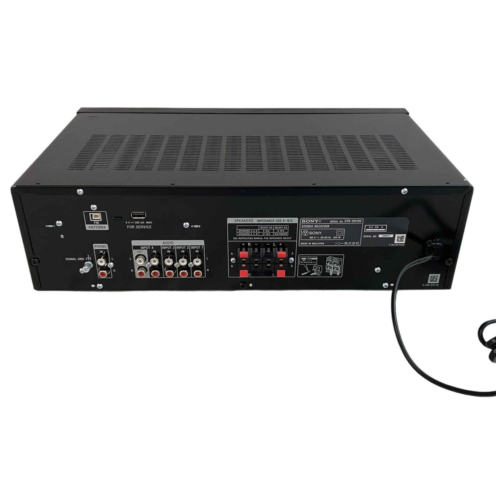 SONY STR-DH190 STEREO RECEIVER ステレオインテグレートアンプ ソニー