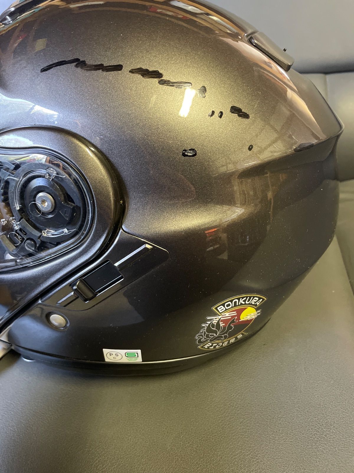 SHOEI NEOTEC アンスラサイトメタリック ヘルメット XL 袋付き バイク