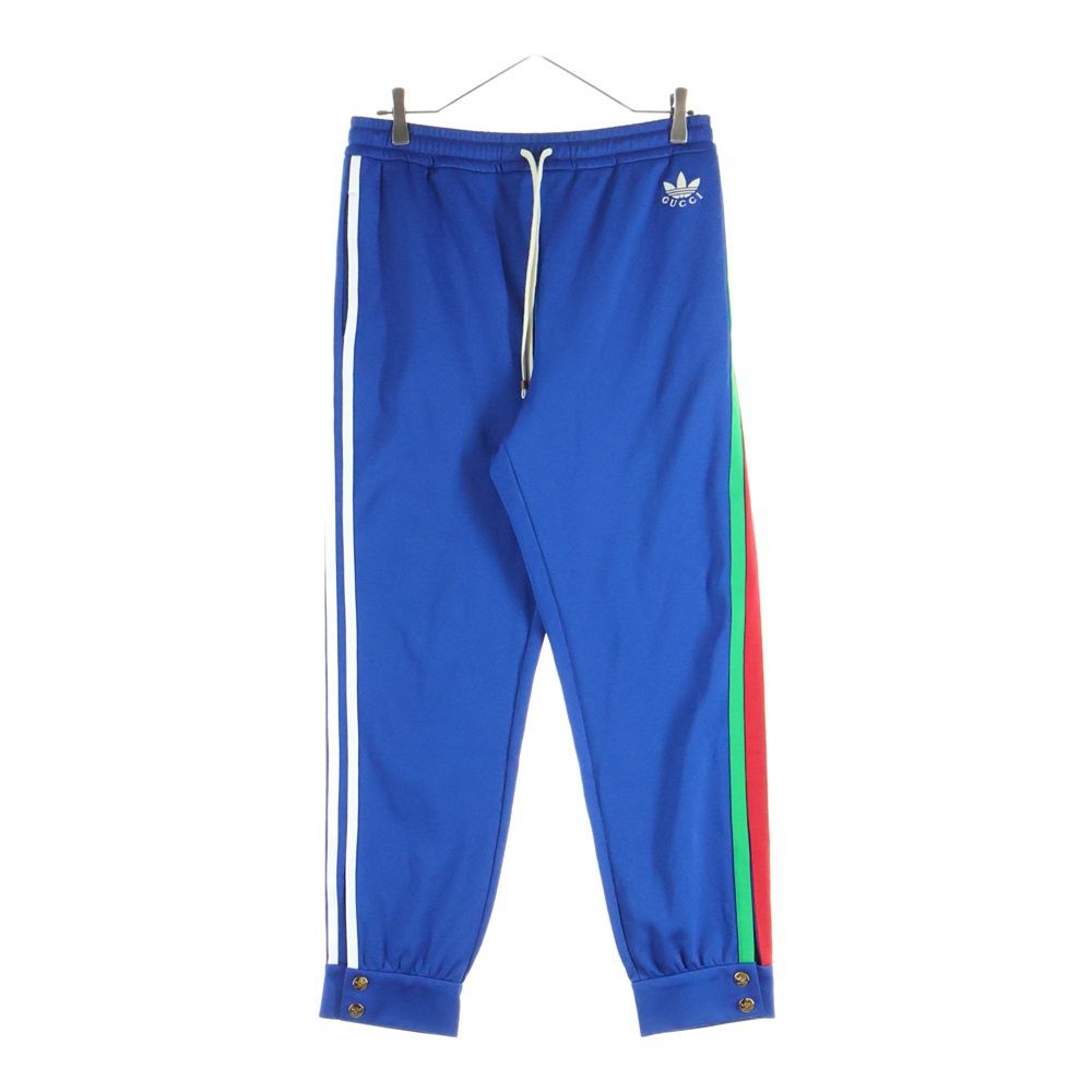GUCCI (グッチ) ×adidas 22SS blue white logo web 3stripe trim track
