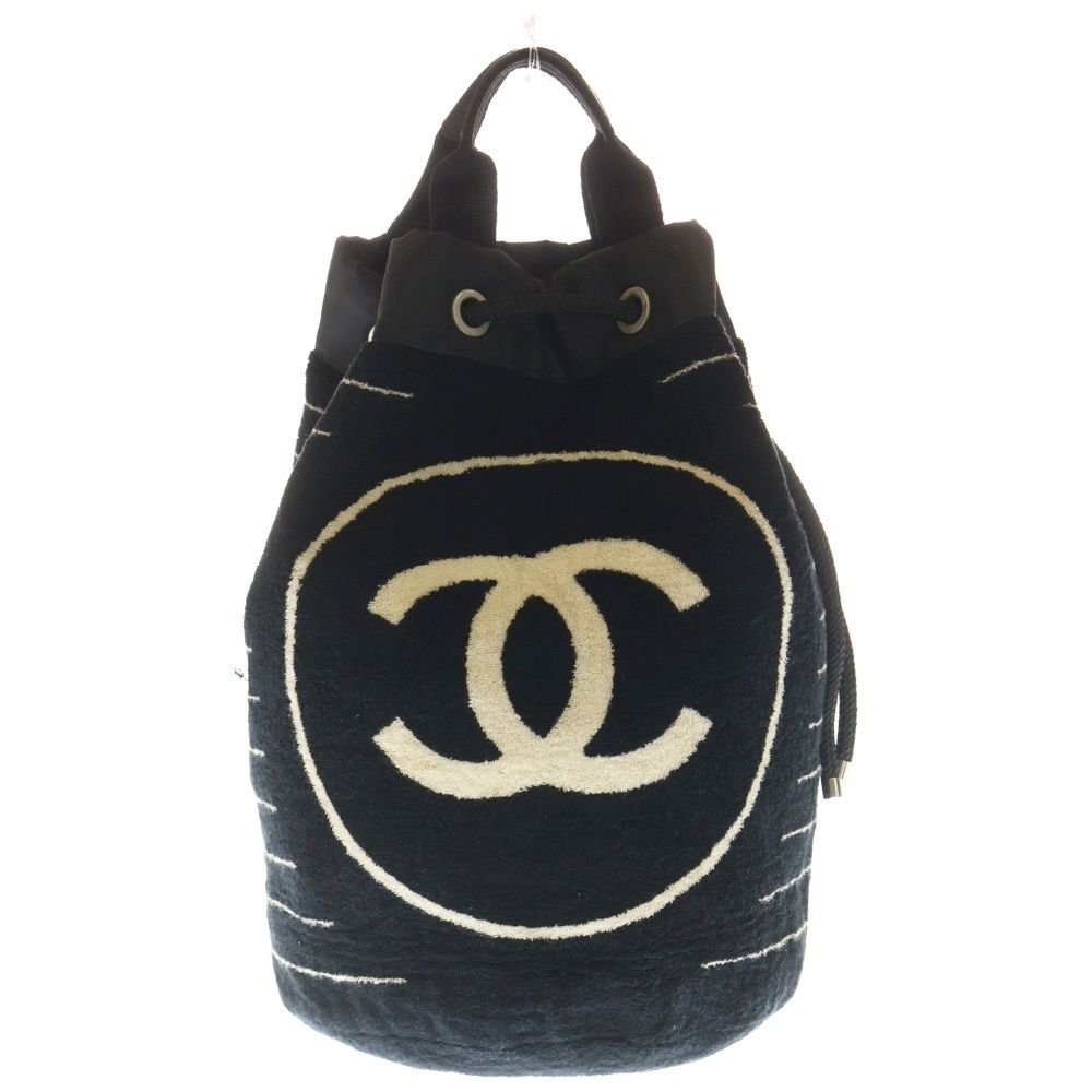 CHANEL (シャネル) スポーツライン ココマーク パイル地 ビーチバッグ 