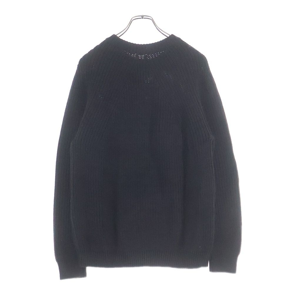 BATONER (バトナ―) SIGNATURE CREW NECK シグネチャー リブニット クルーネックセーター ブラウン BN-23FM-030