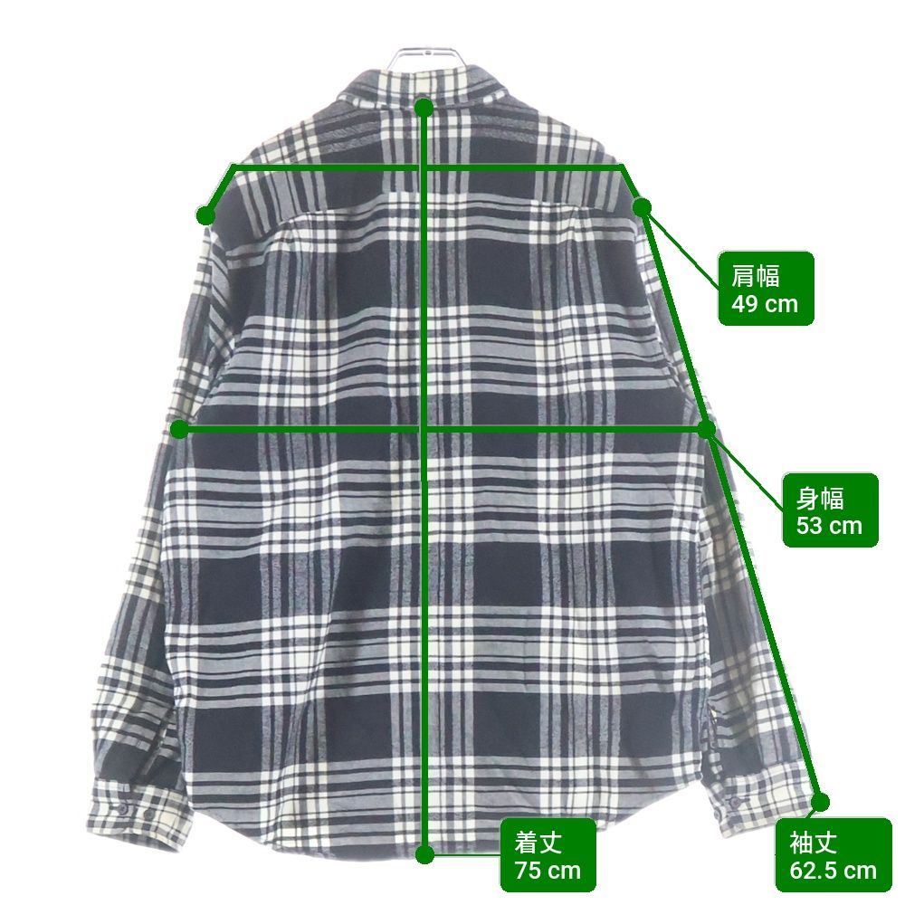 SUPREME (シュプリーム) 19AW Tartan Flannel Shirt Black タータン