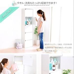 カラーボックス/収納棚 〔5段 ホワイト〕 幅約41.4cm 脱着式扉付き A4 カラーボックス/収納棚 〔5段 ホワイト〕 幅約41.4cm 脱着式扉付き A4