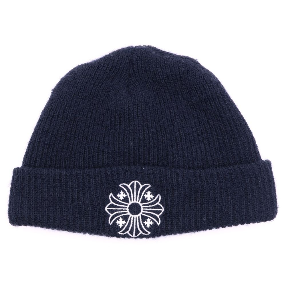 CHROME HEARTS (クロムハーツ) WATCH CAP ワッチキャップ CHプラス刺繍 