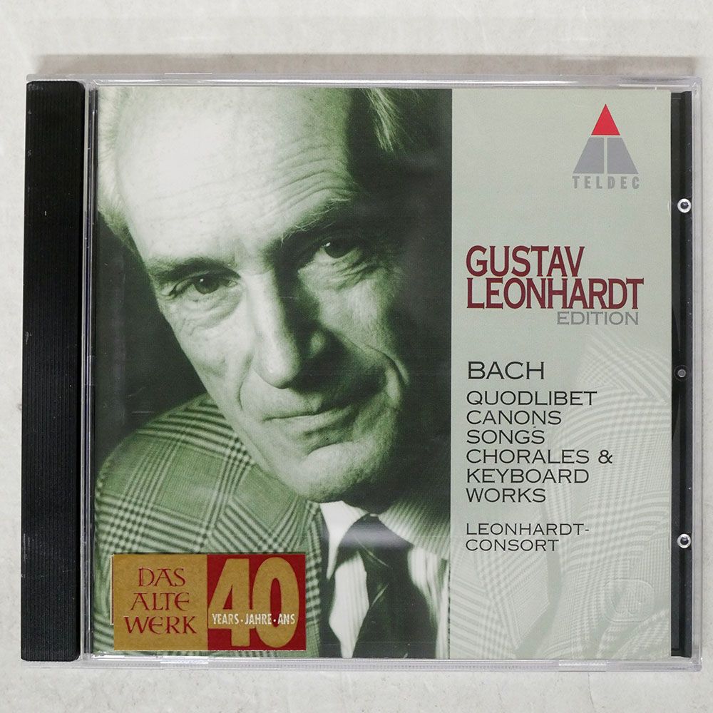 ドイツ盤 グスタフレオンハルト/J.S.BACH: QUODLIBET - CANONS - SONGS