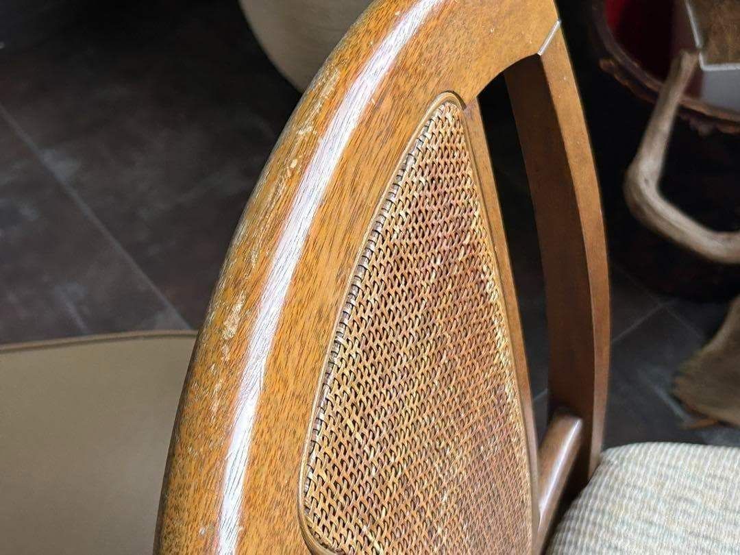 飛騨産業 マルニ木工 ヴィンテージチェア ラタンバックチェア 2脚