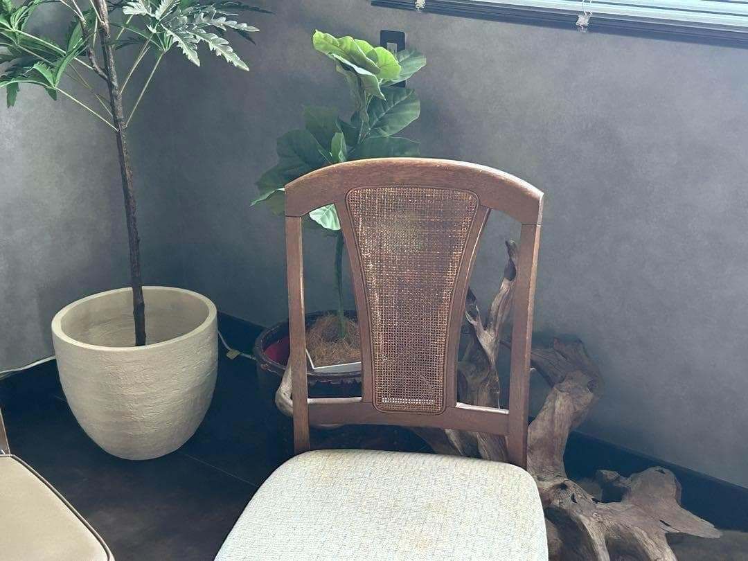 飛騨産業 マルニ木工 ヴィンテージチェア ラタンバックチェア 2脚