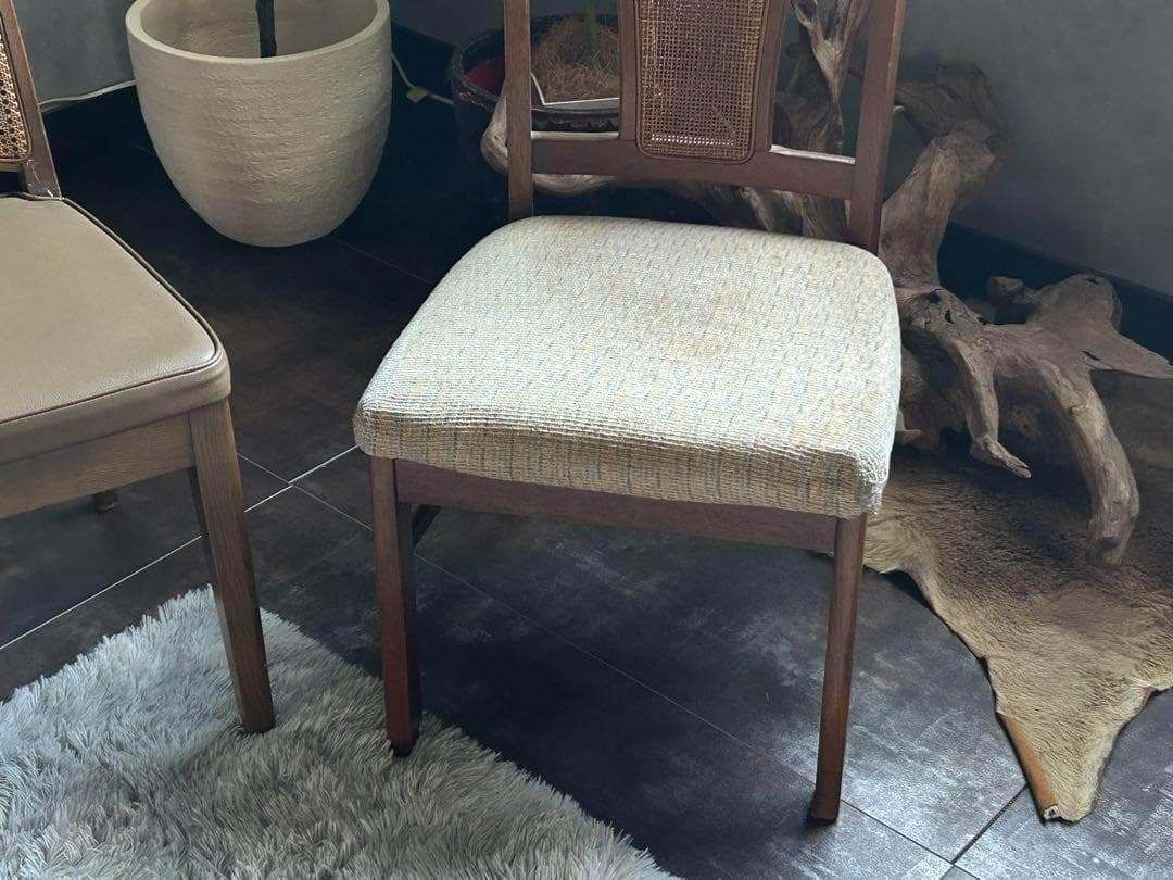 飛騨産業 マルニ木工 ヴィンテージチェア ラタンバックチェア 2脚