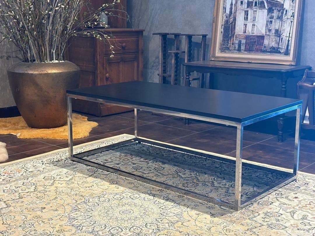 ローテーブル センターテーブル フラットローテーブル ブラック モダン