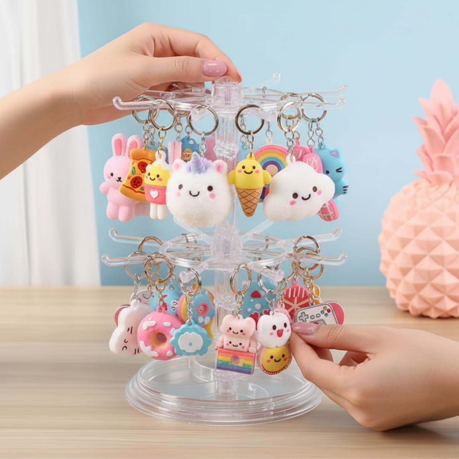 SakuraLovely8 アクセサリースタンド 推し活 収納 キーホルダー 飾る