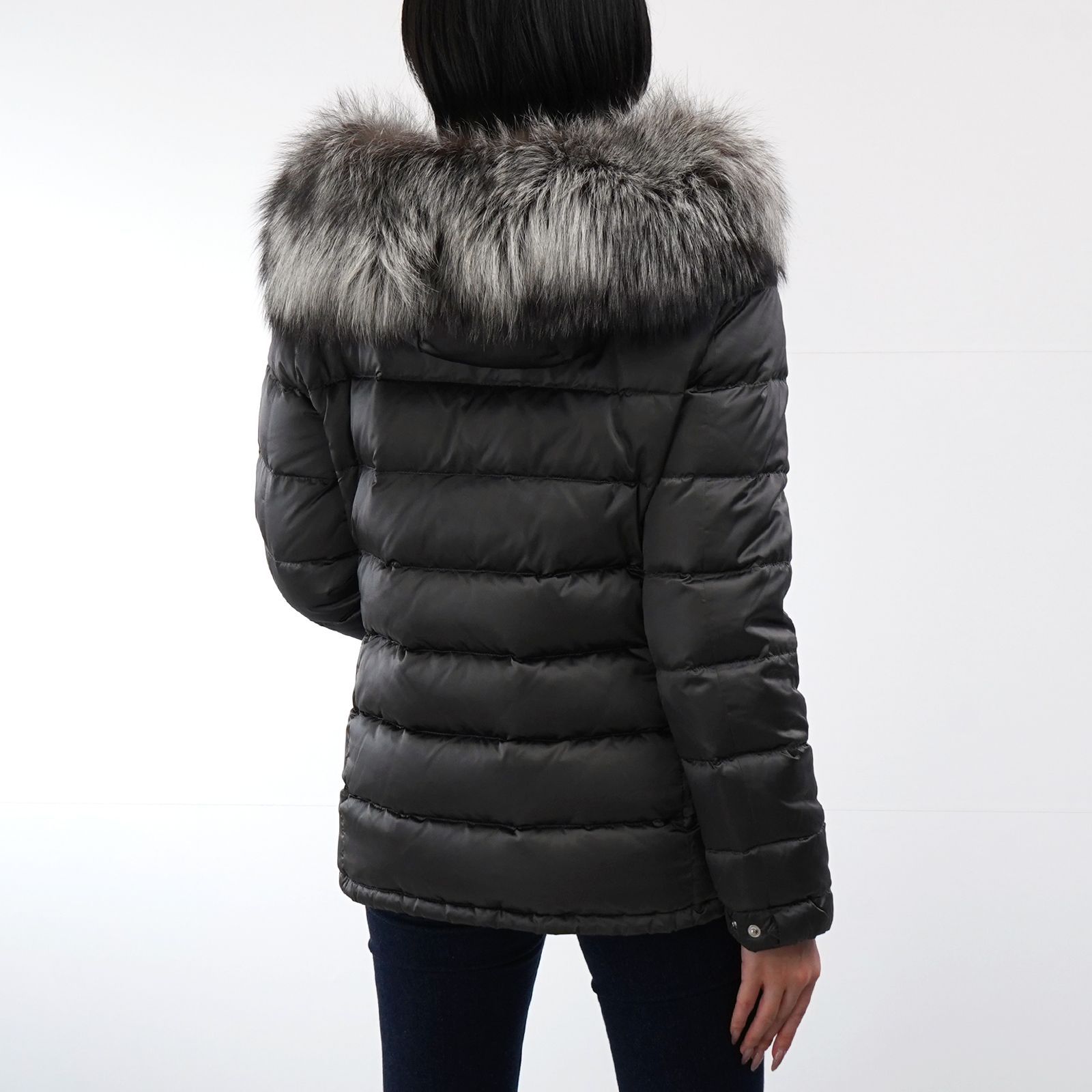 新品同様】PRADA ダウンジャケット ブルーフォックスファー - メルカリ