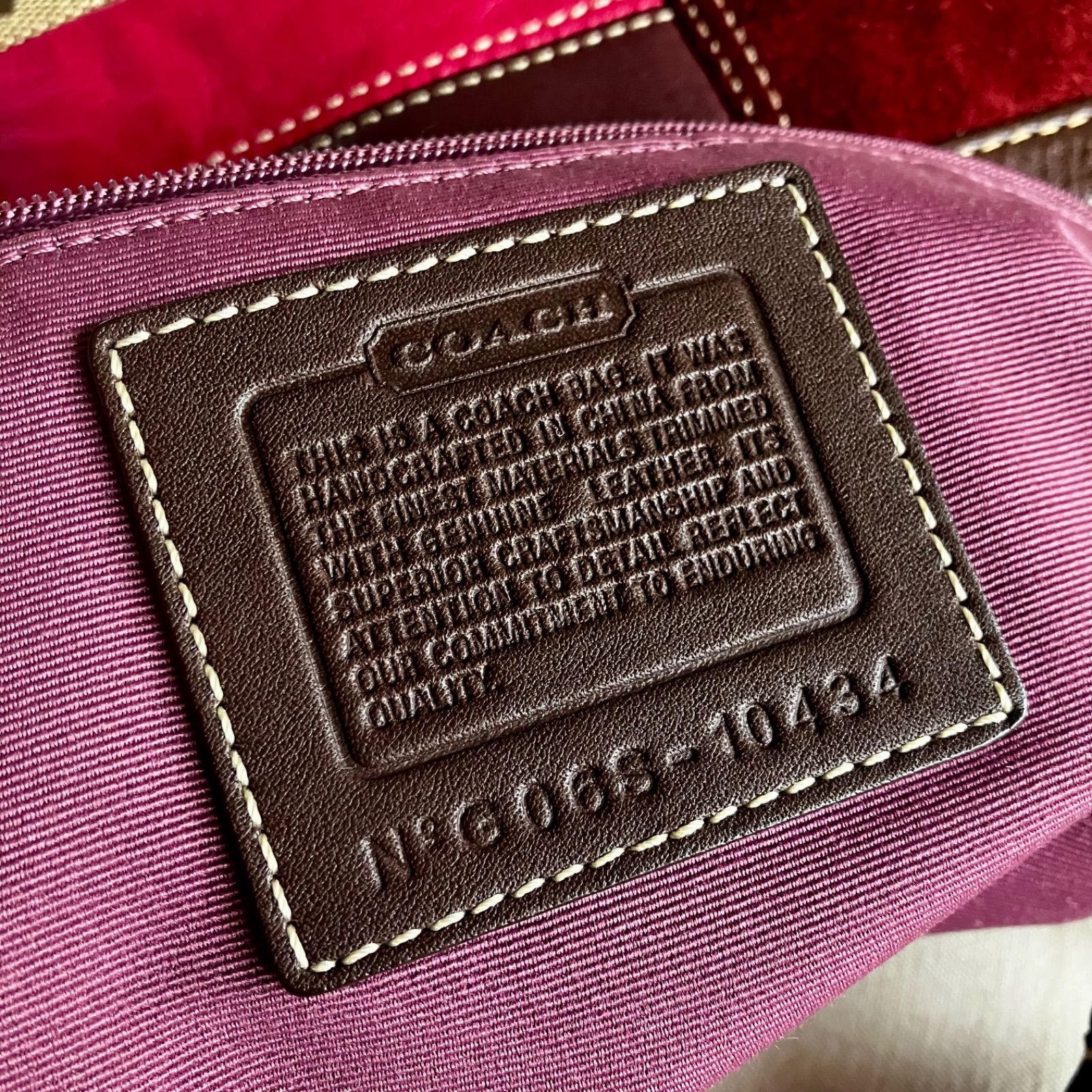 Rare Coach Vintage Multicolor Suede Patchwork Leather Shoulder