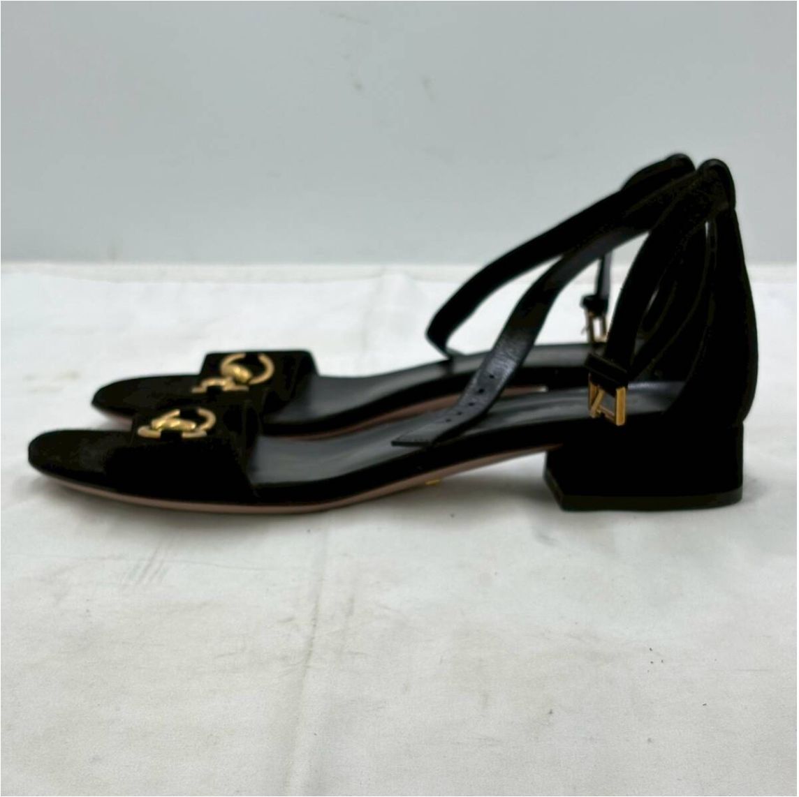 ❗️✨定番ホースビット✨❗️】GUCCI スエードサンダル 37 ブラック