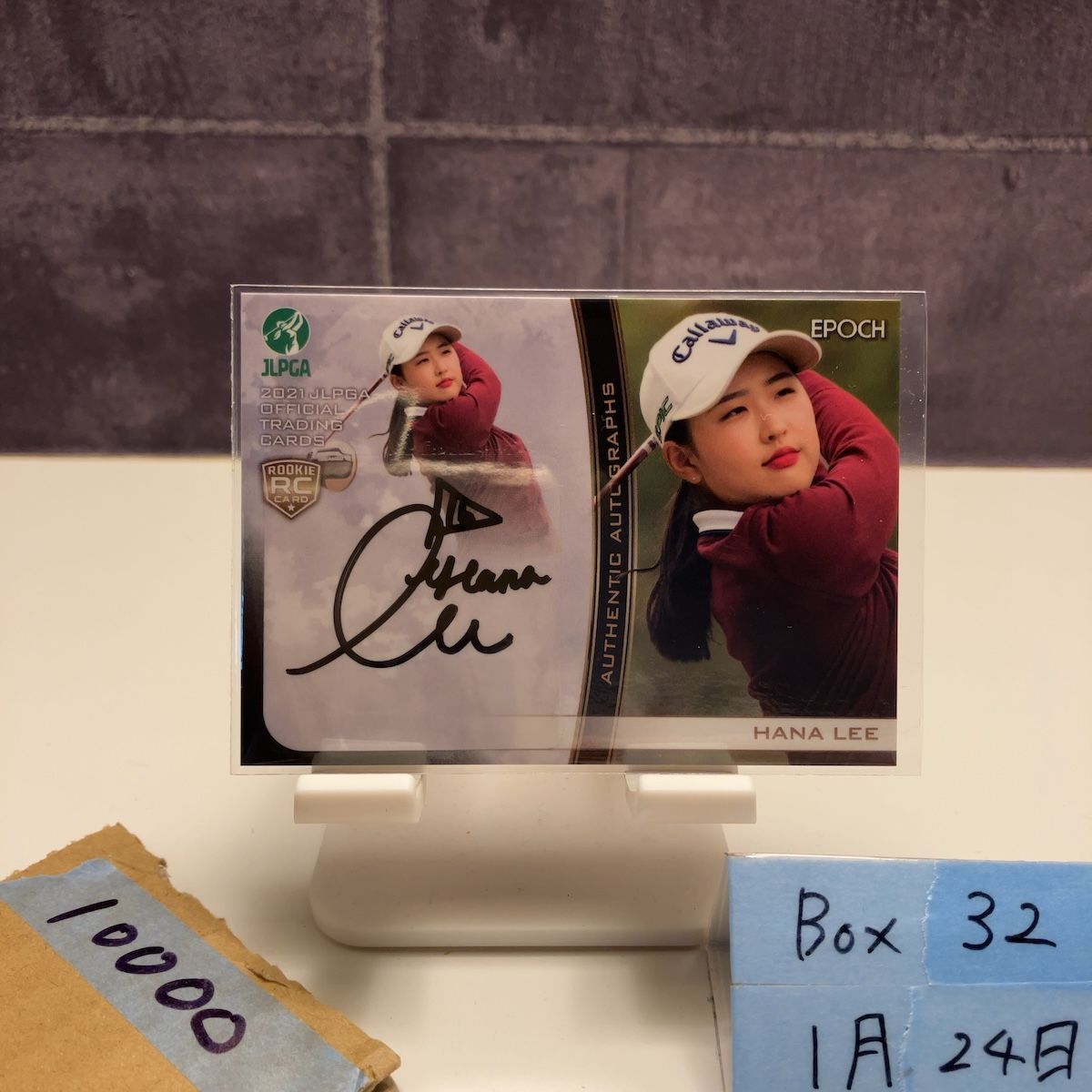 2021 EPOCH JLPGA リハナ Hana Lee 031/100 直筆サインカード 女子プロ