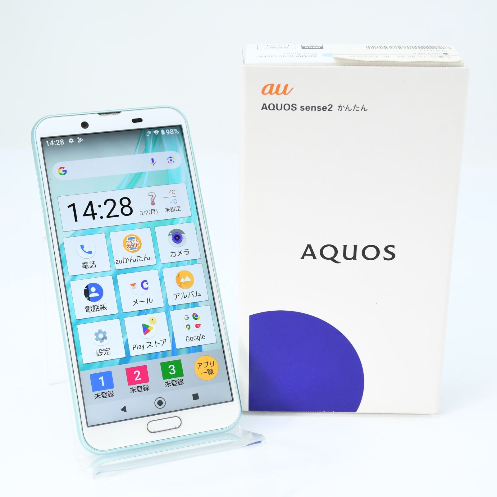 新品同様】SIMフリー au SHV43 AQUOS sense2 アイスグリーン - メルカリ