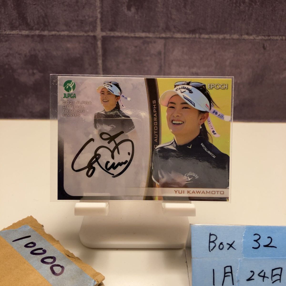 2021 EPOCH JLPGA 河本結 Yui Kawamoto 72/89 直筆サインカード 女子