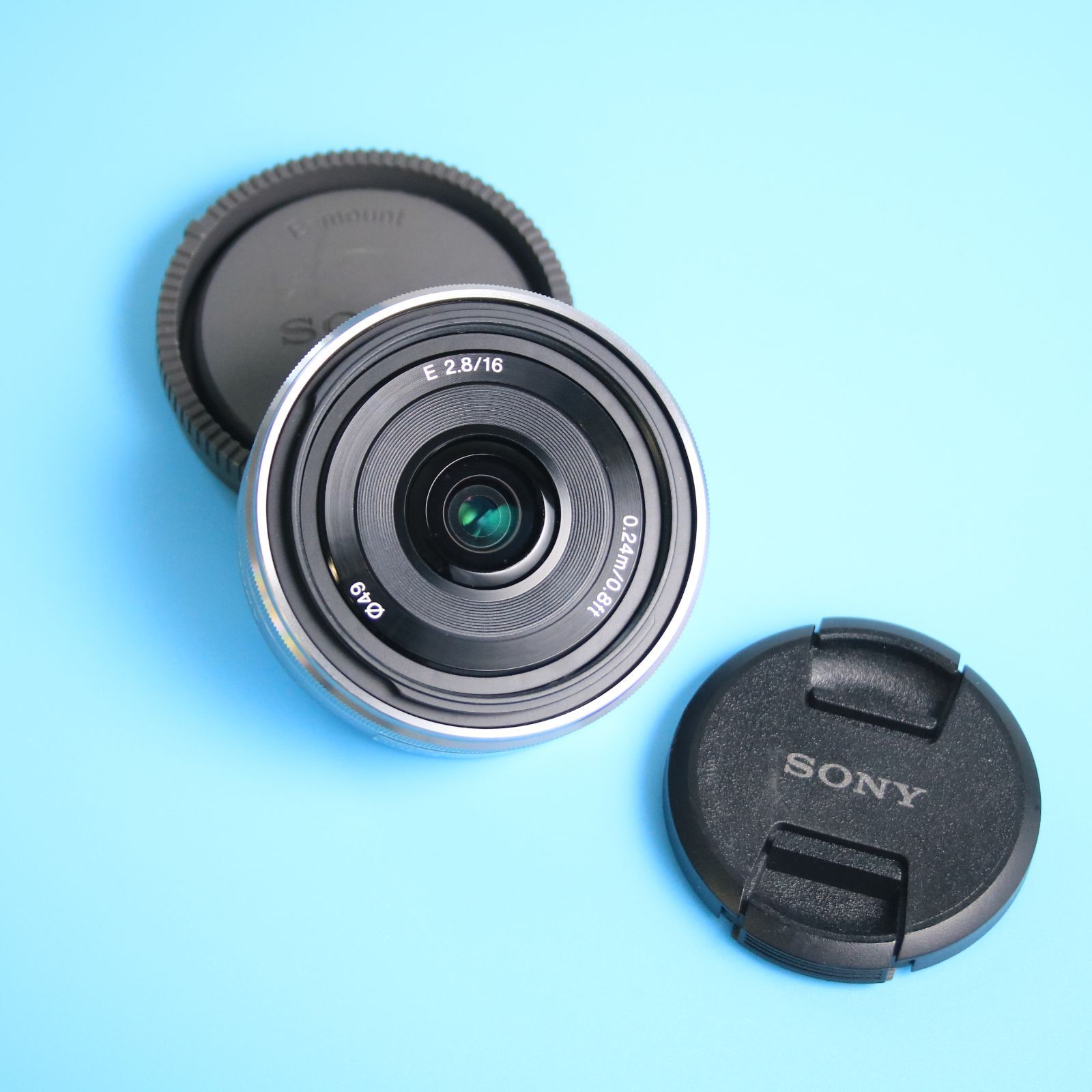 ❁美品❁ SONY SEL16F28 パンケーキレンズ E 16mm f2.8 単焦点レンズ E