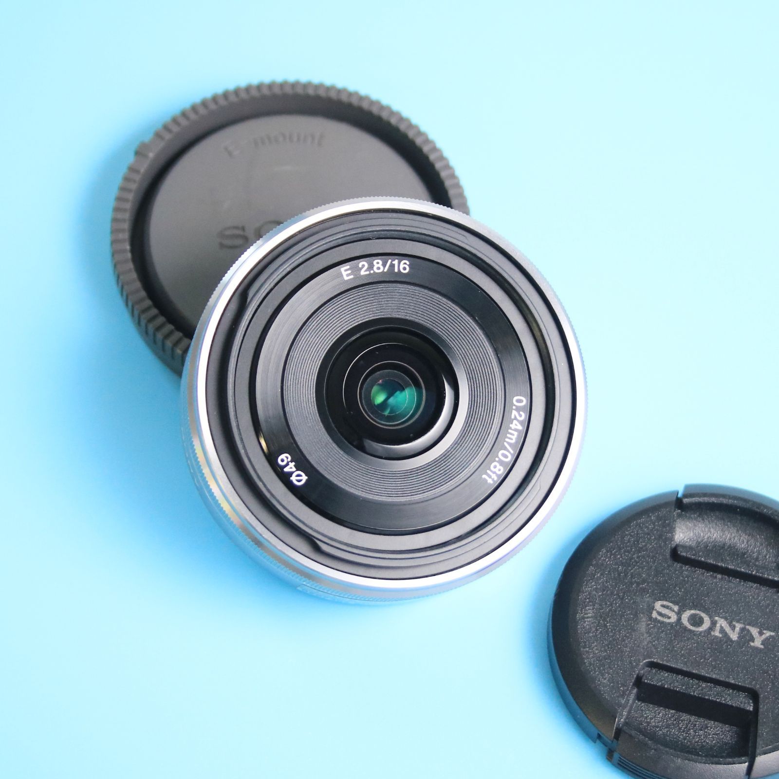 ❁美品❁ SONY SEL16F28 パンケーキレンズ E 16mm f2.8 単焦点レンズ E