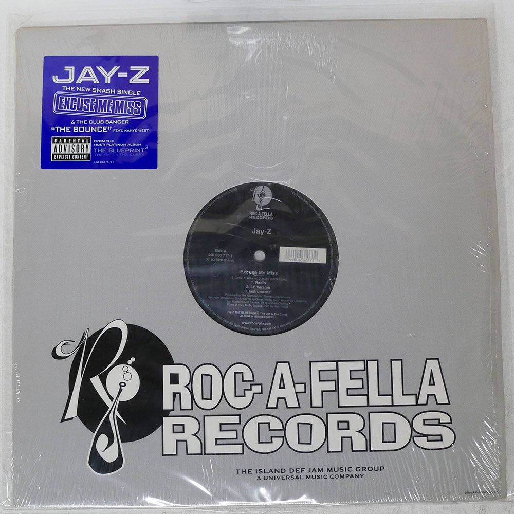 米 US盤 JAY-Z/EXCUSE ME MISS / THE BOUNCE/ROC-A-FELLA 4400637171
