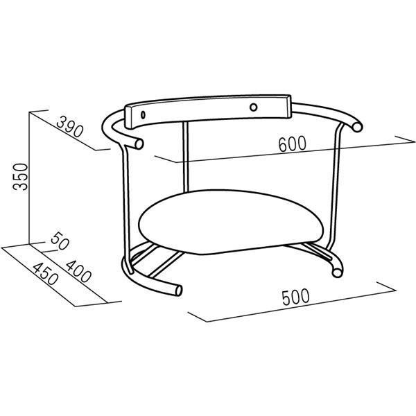 あぐら椅子/正座椅子 〔スウィング背もたれ付き モスホワイト×ブラック