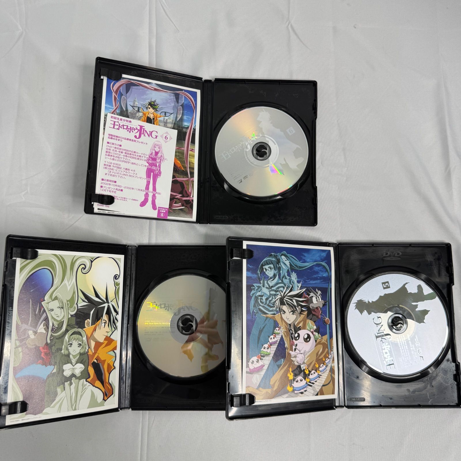 中古】王ドロボウJING 4巻 5巻 6巻 DVD 3本セット 第7話〜第13話