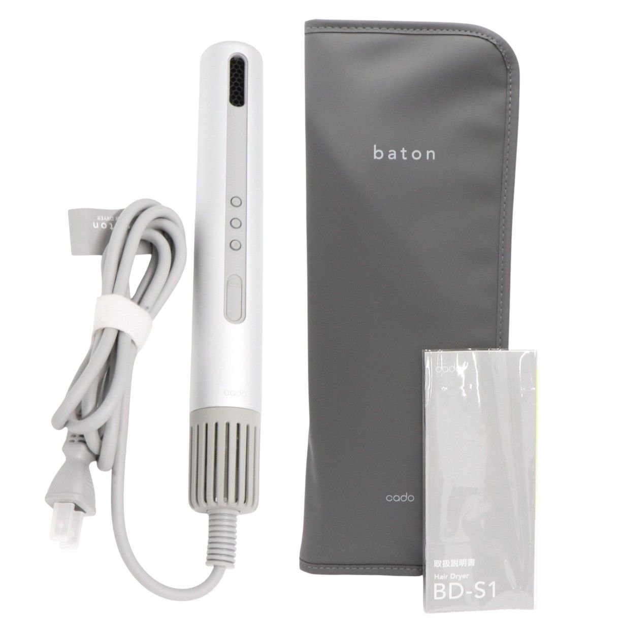 cado baton (バトン) スティック型ヘアドライヤー BD-S1 bd-s1-ss