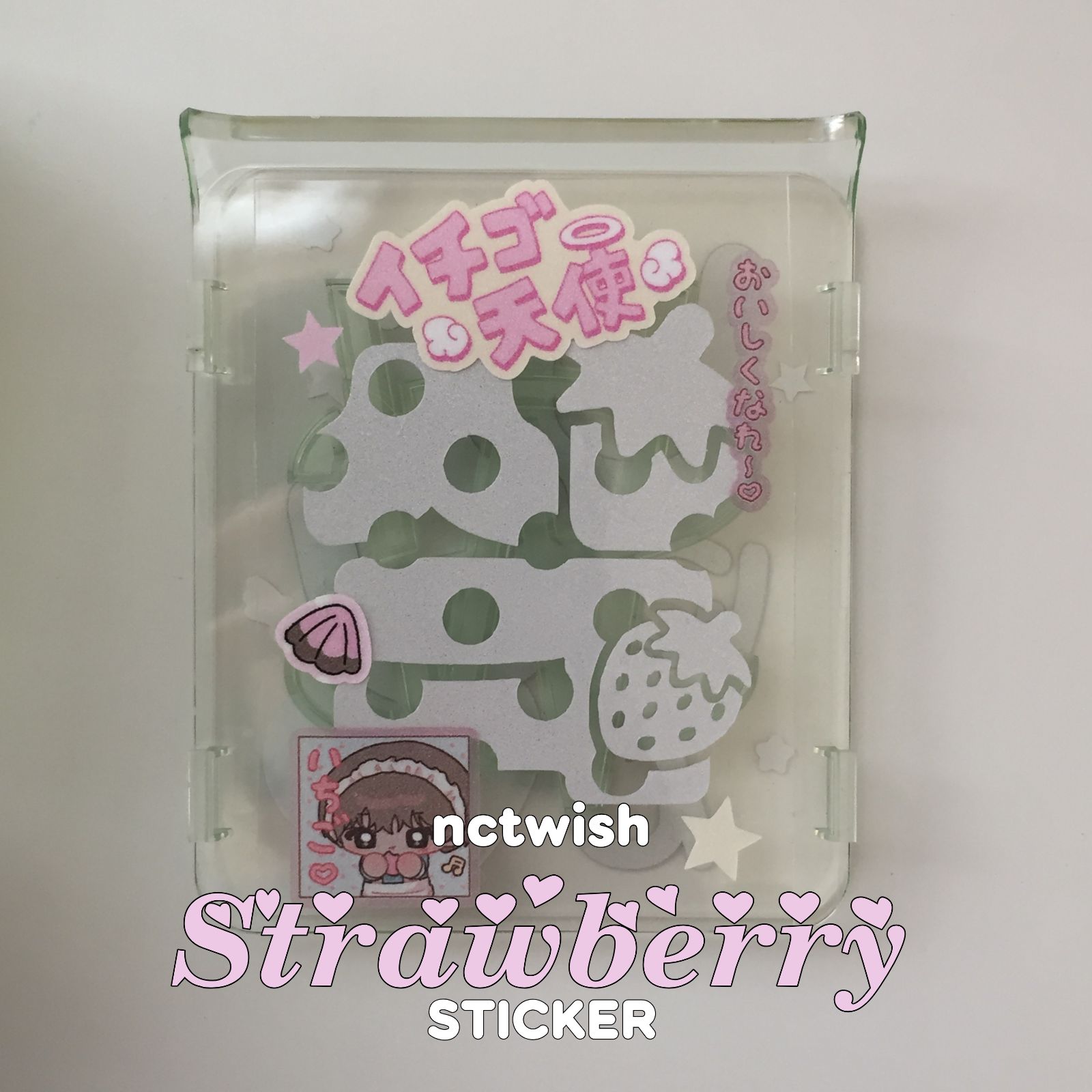 🍓【全メンバーあり】 NCTWISH 草鈍器 ペンライトステッカー 反射