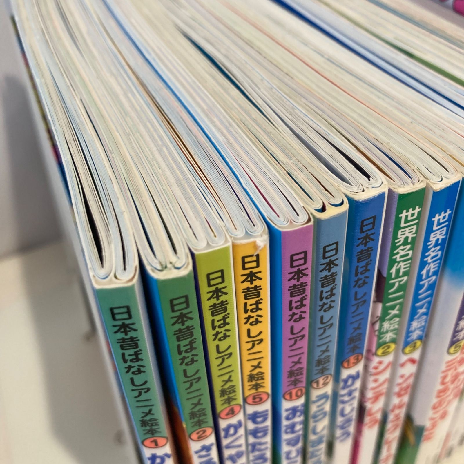 世界名作ファンタジー 世界名作アニメ絵本 日本昔ばなしアニメ絵本37冊