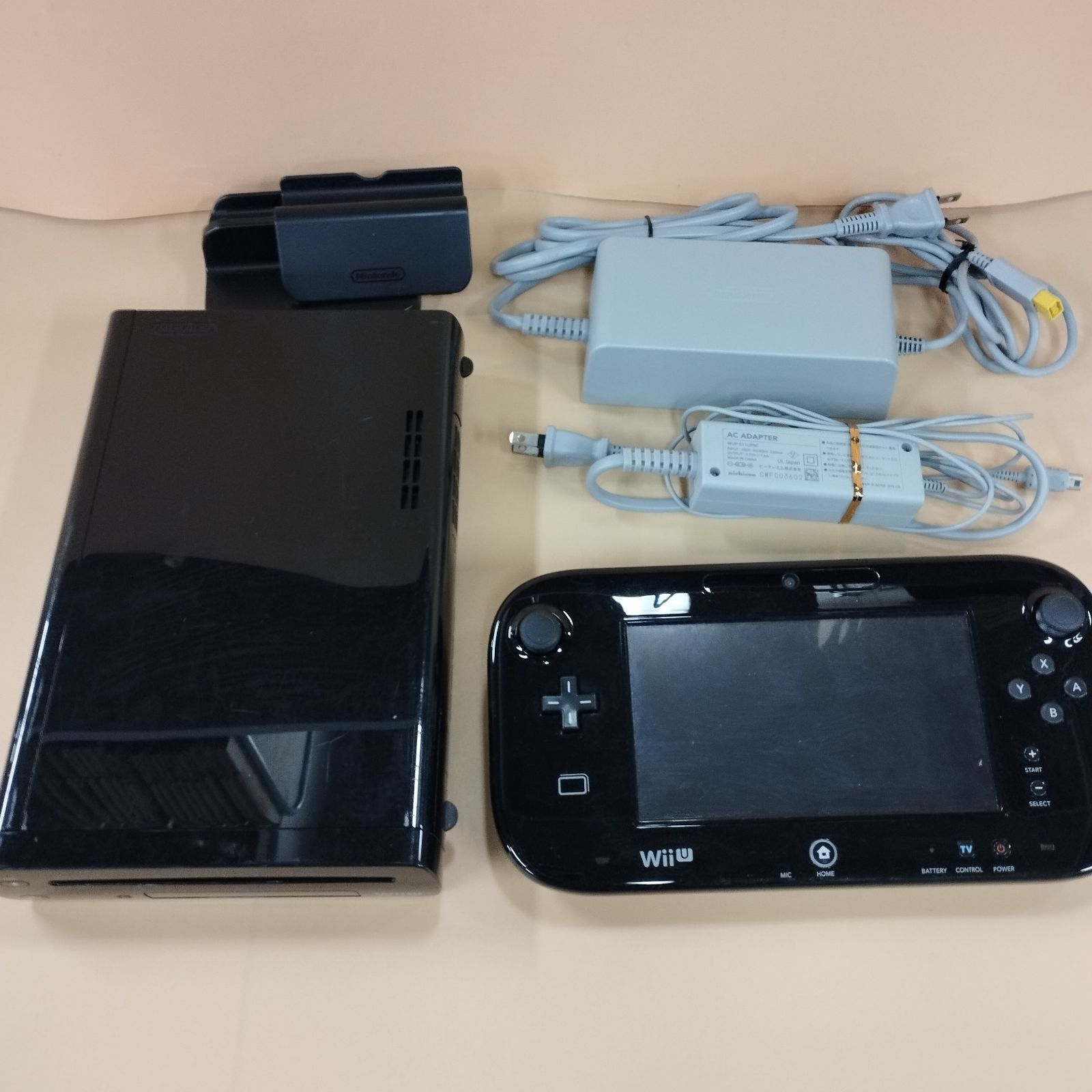 D9966】ジャンク ニンテンドー WiiU 本体 セット 32GB ブラック - メルカリ