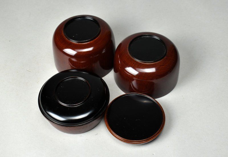 蔵A5902】木製溜塗 信玄弁当 三段 六客 - メルカリ