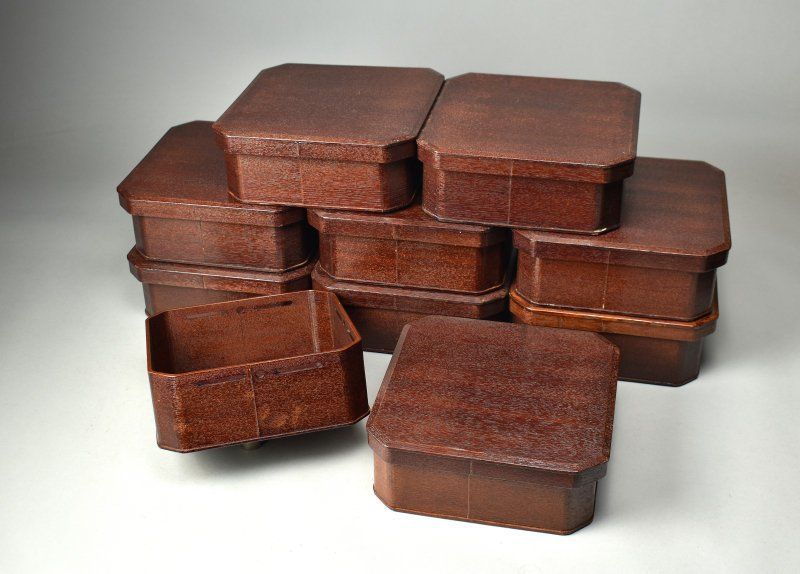 蔵A5912】漆工 寄斎 大徳寺型 縁高 重箱 十客 共箱 - メルカリ