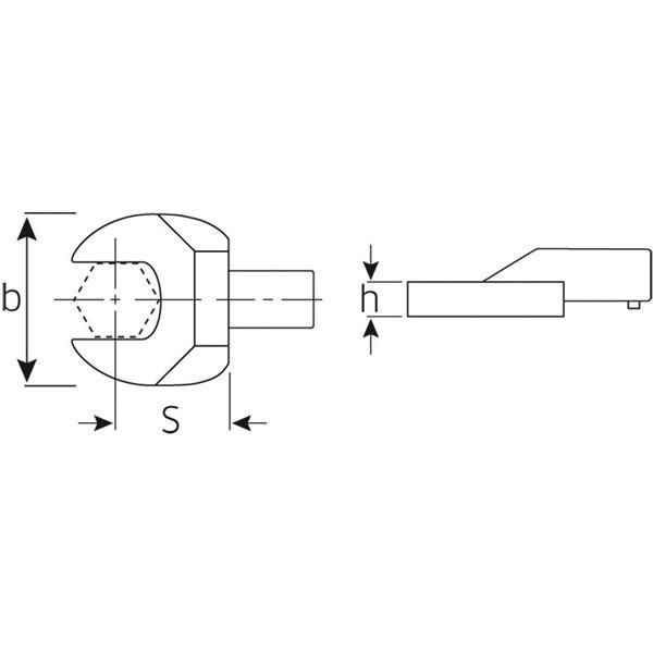 STAHLWILLE スタビレー 731/100-50 トルクレンチ 差替ヘッド スパナ 58211050 工具 ツール DIY 作業工具 道具 レンチ