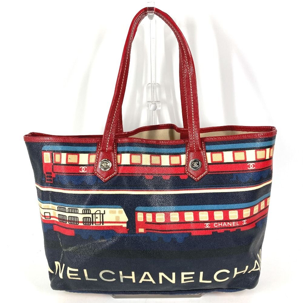 CHANEL シャネル トートバッグ セントラルステーション PVC/レザー