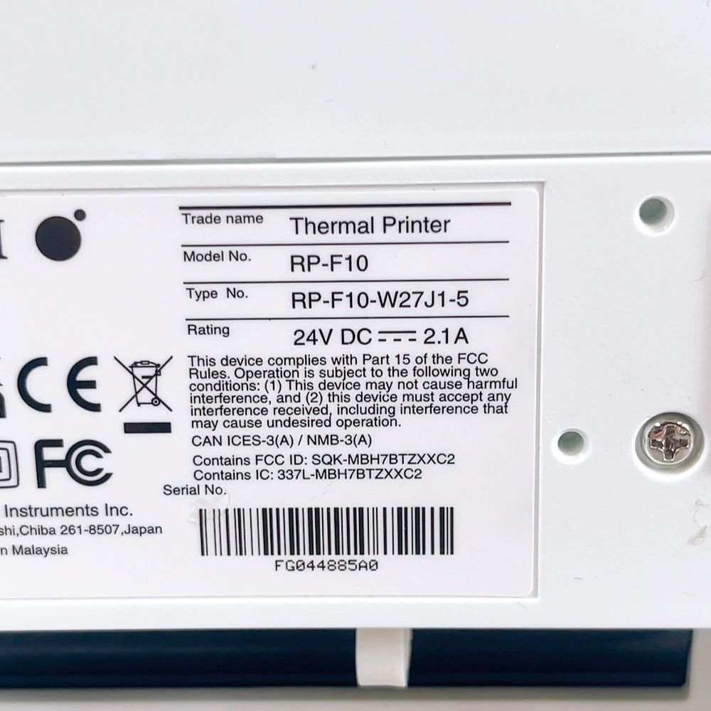 H-1084 SII セイコーインスツル サーマルプリンター RP-F10-W27J1-5