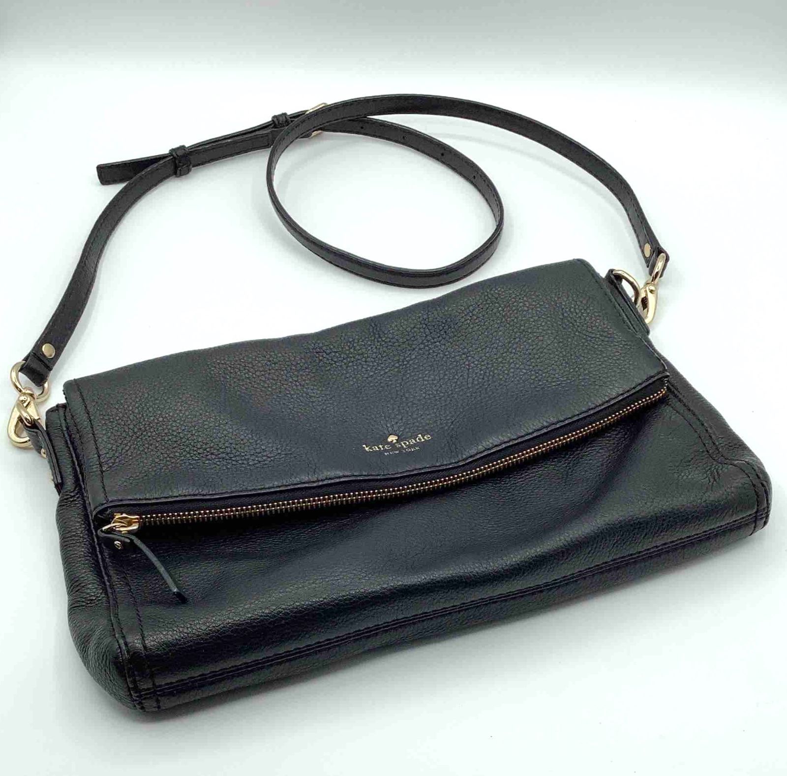 Kate spade New York レザーショルダーバッグ - メルカリ