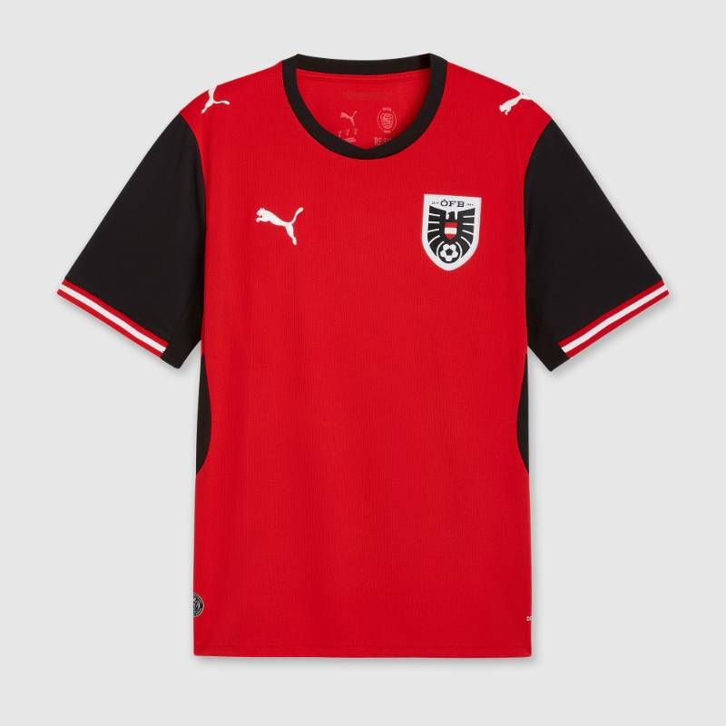 【送料無料・匿名配送】PUMA プーマ オーストリア代表 2026 公式 ホーム シャツ 赤 新品 正規品 日本未発売 W杯