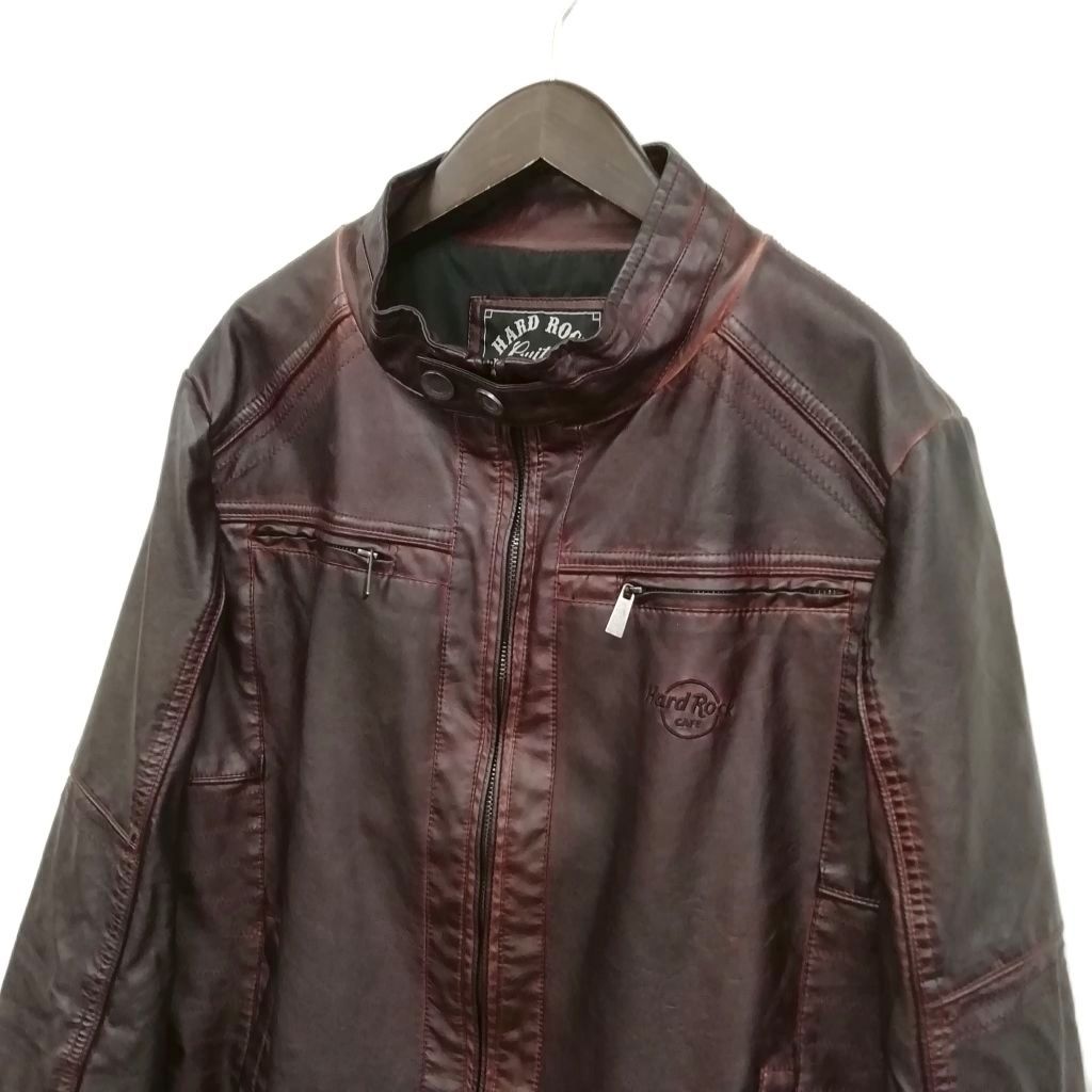 ハードロックカフェ Hard Rock Cafe フェイクレザー ライダース