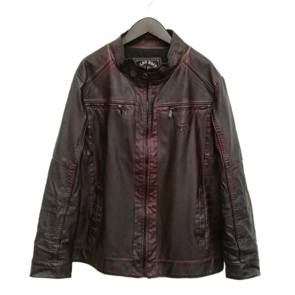 ハードロックカフェ Hard Rock Cafe フェイクレザー ライダース