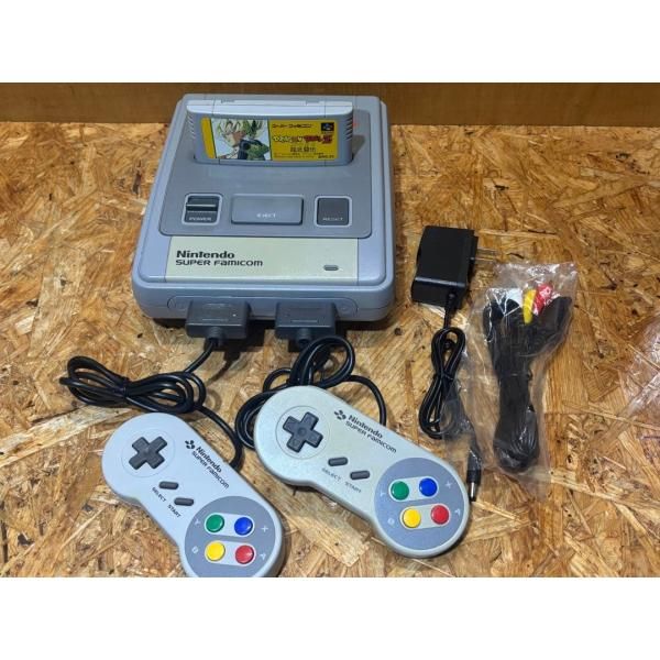スーパーファミコン 本体 任天堂 メンテ済 ソフト付き S10576600