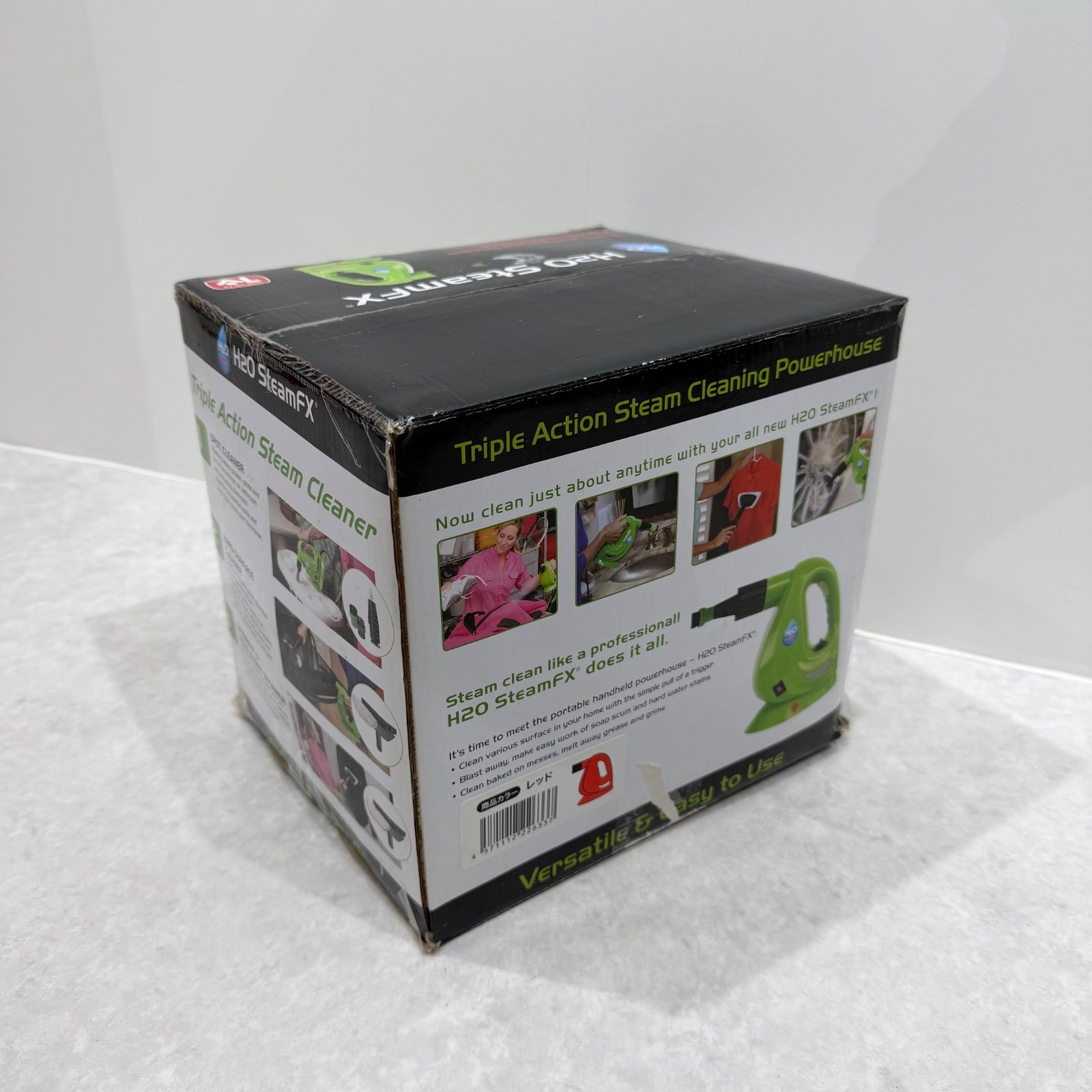 付属品多数！】H2OスチームFX レッド スチームクリーナー 除菌 掃除