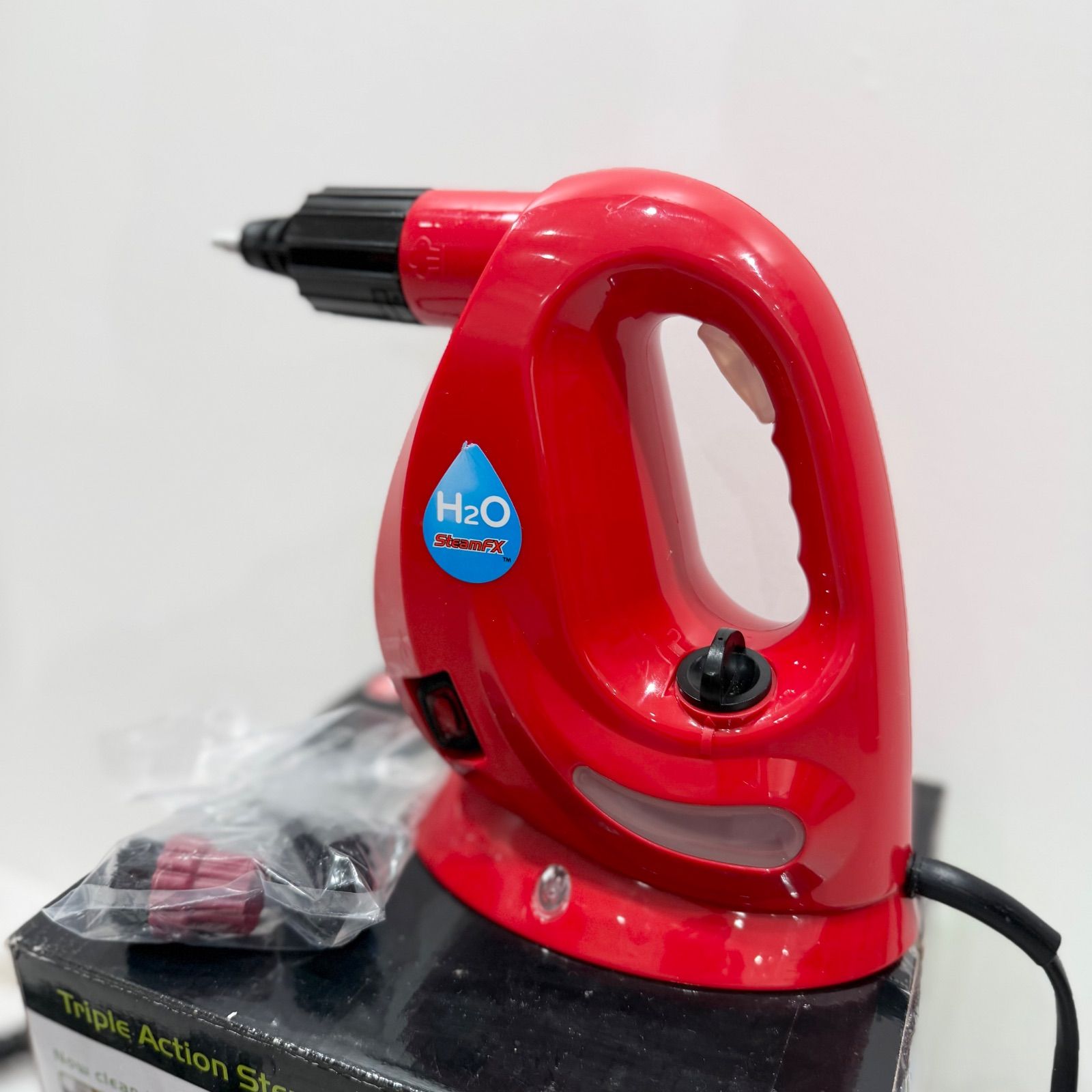 付属品多数！】H2OスチームFX レッド スチームクリーナー 除菌 掃除